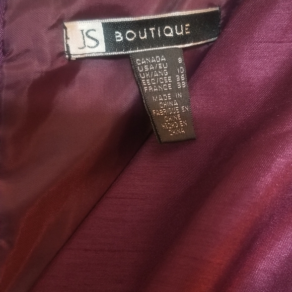 JS Boutique Purple Dress Size 8 - Picture 3 of 5